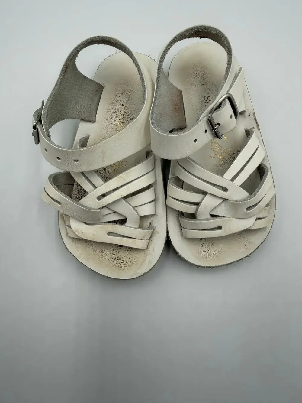 Sunsan strap-wees white size 4